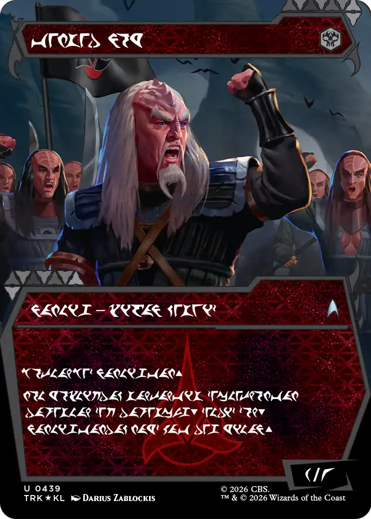 Storied Veteran (Showcase) (Klingon) [Star Trek] | Magic Magpie
