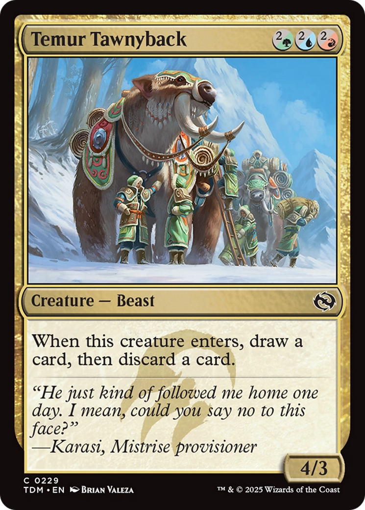 Temur Tawnyback [Tarkir: Dragonstorm] | Magic Magpie