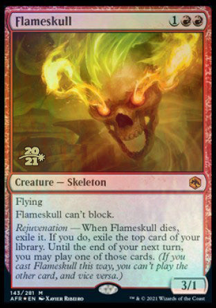 Flameskull [Dungeons & Dragons: Adventures in the Forgotten Realms Prerelease Promos] | Magic Magpie