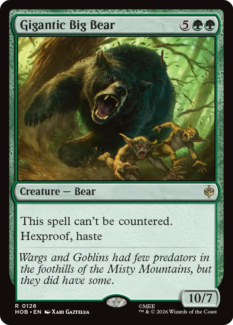 Gigantic Big Bear [The Hobbit] | Magic Magpie