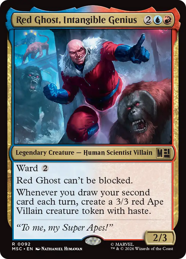 Red Ghost, Intangible Genius (Surge Foil) [Marvel Super Heroes Commander] | Magic Magpie