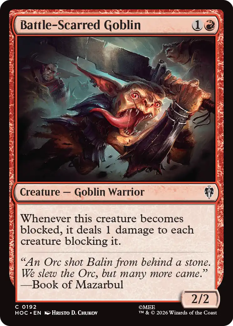 Battle-Scarred Goblin [The Hobbit: Eternal-Legal] | Magic Magpie