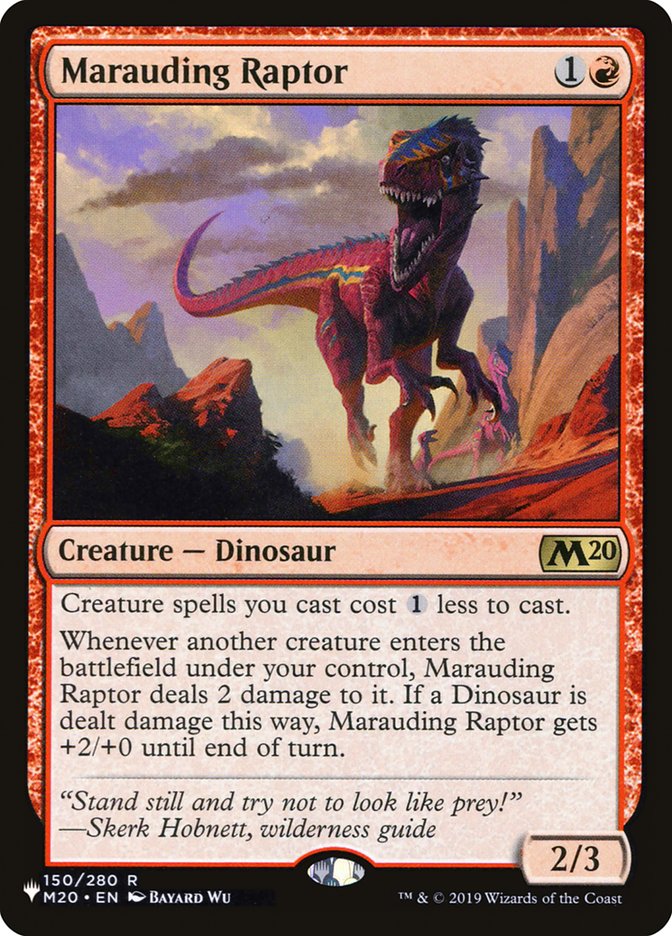 Marauding Raptor [The List] | Magic Magpie