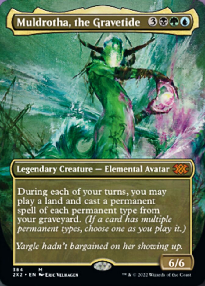 Muldrotha, the Gravetide (Borderless Alternate Art) [Double Masters 2022] | Magic Magpie