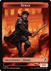 Elemental // Human (0014) Double-Sided Token [Innistrad Remastered Tokens] | Magic Magpie