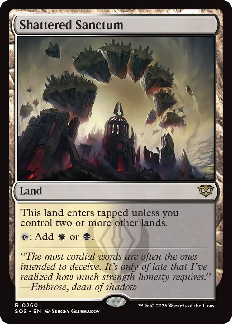 Shattered Sanctum [Secrets of Strixhaven] | Magic Magpie