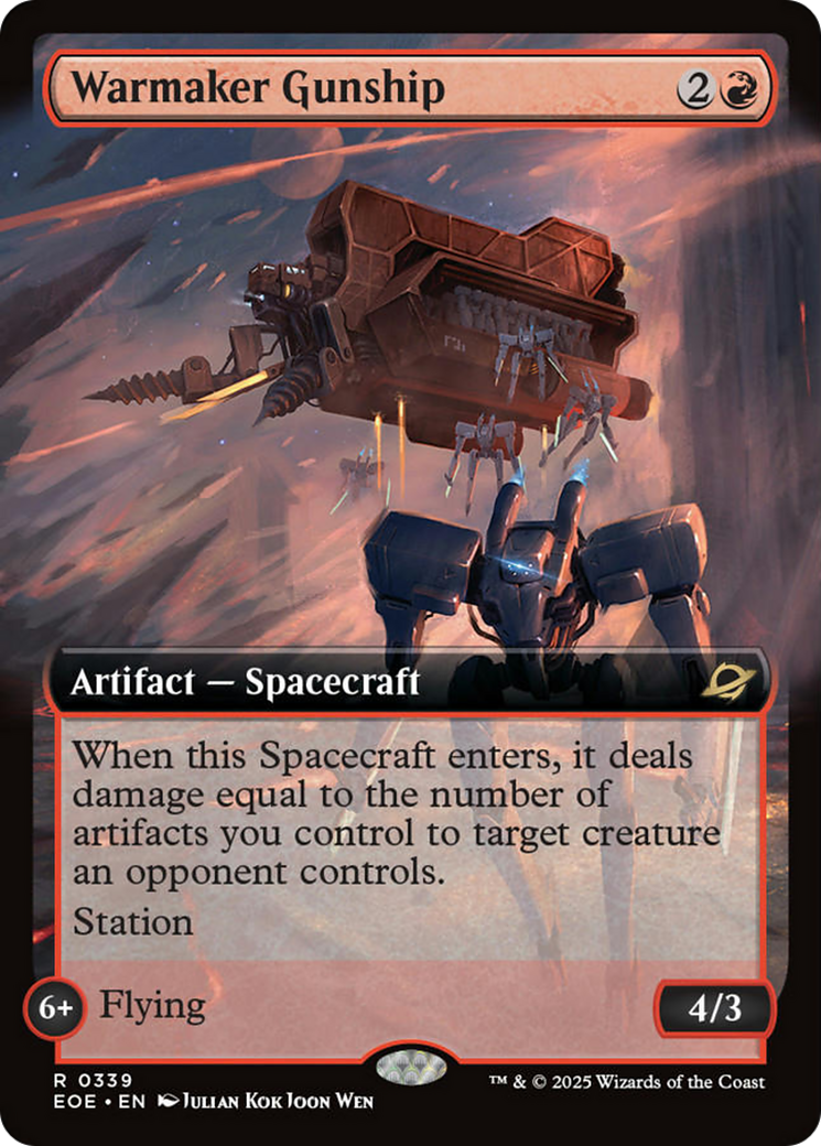 Warmaker Gunship (Extended Art) [Edge of Eternities] | Magic Magpie