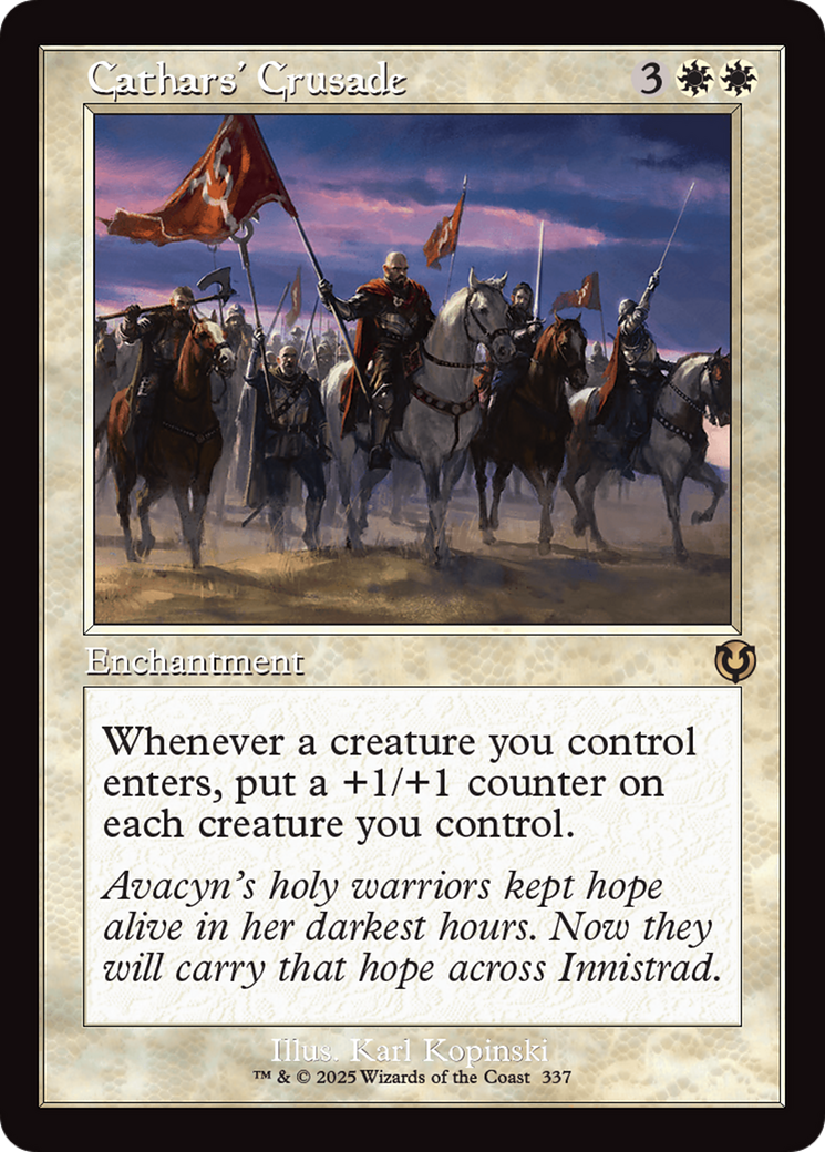 Cathars' Crusade (Retro Frame) [Innistrad Remastered] | Magic Magpie