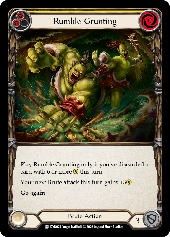 Rumble Grunting (Yellow) [DYN023] (Dynasty) | Magic Magpie