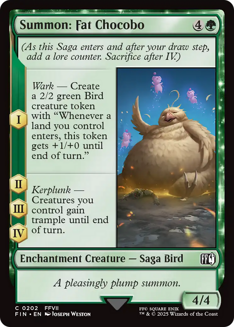 Summon: Fat Chocobo [FINAL FANTASY] | Magic Magpie