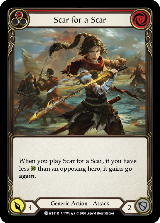 Scar for a Scar (Red) [U-WTR191] (Welcome to Rathe Unlimited)  Unlimited Normal | Magic Magpie