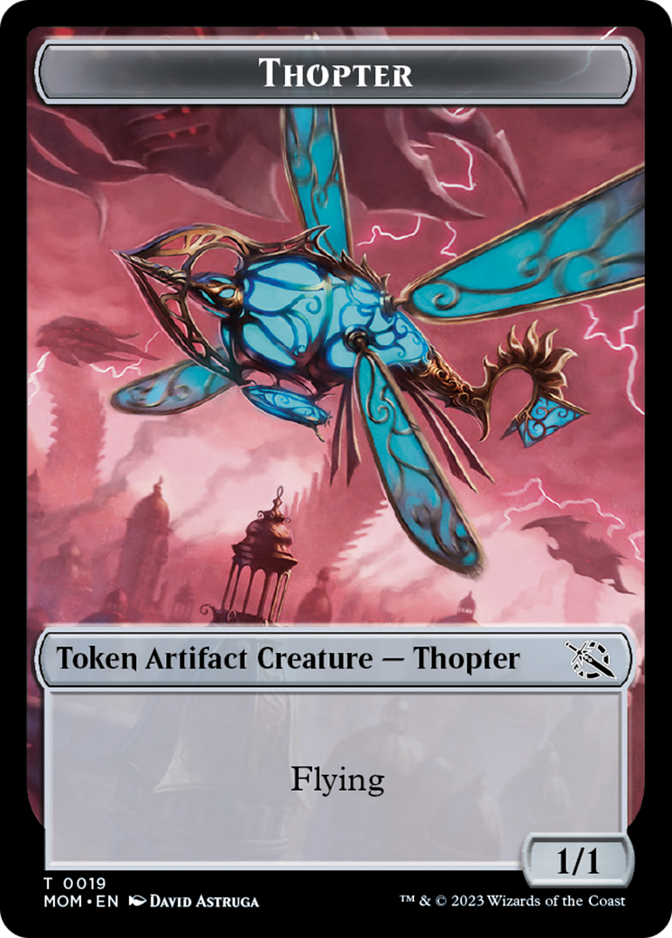 Elemental (9) // Thopter Double-Sided Token [March of the Machine Tokens] | Magic Magpie