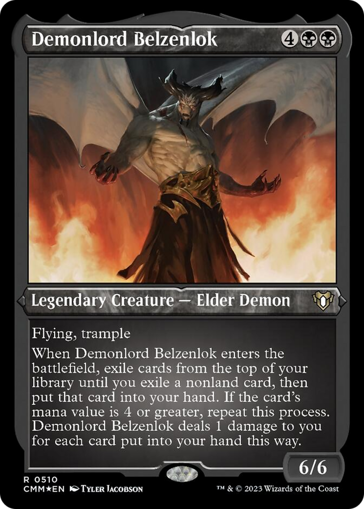 Demonlord Belzenlok (Foil Etched) [Commander Masters] | Magic Magpie