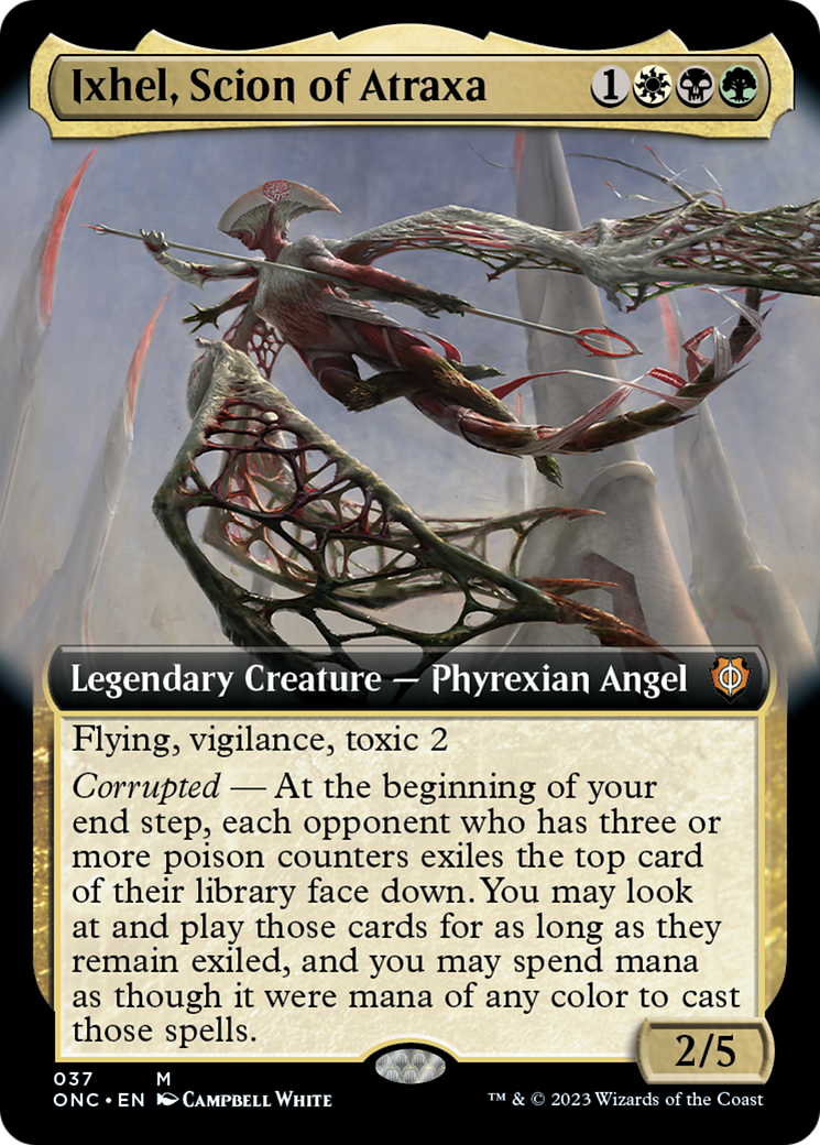 Ixhel, Scion of Atraxa (Extended Art) [Phyrexia: All Will Be One Commander] | Magic Magpie