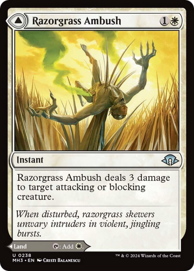 Razorgrass Ambush // Razorgrass Field [Modern Horizons 3] | Magic Magpie