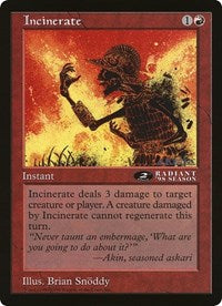 Incinerate (Oversized) [Oversize Cards] | Magic Magpie