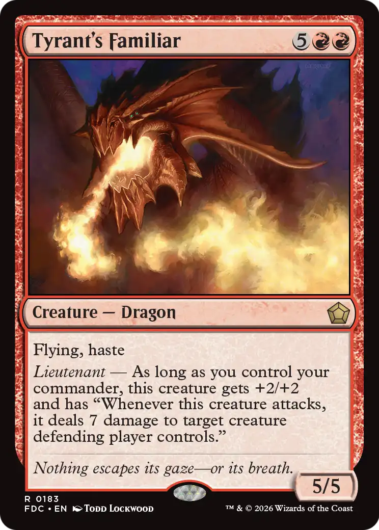 Tyrant's Familiar [Foundations Commander] | Magic Magpie