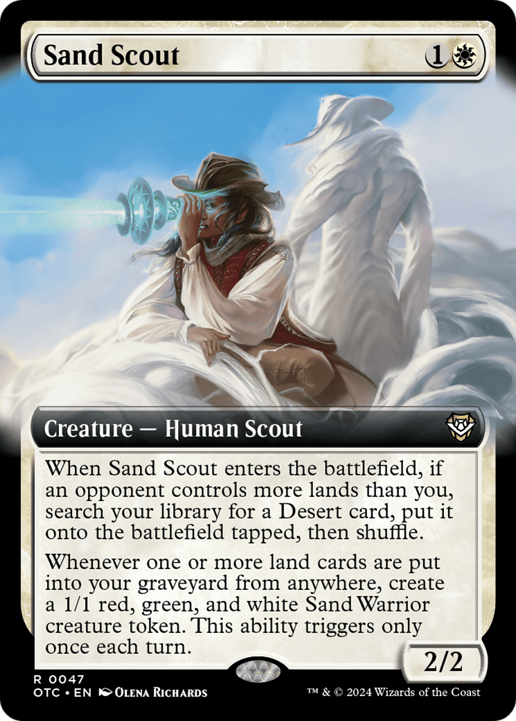 Sand Scout (Extended Art) [Outlaws of Thunder Junction Commander] | Magic Magpie