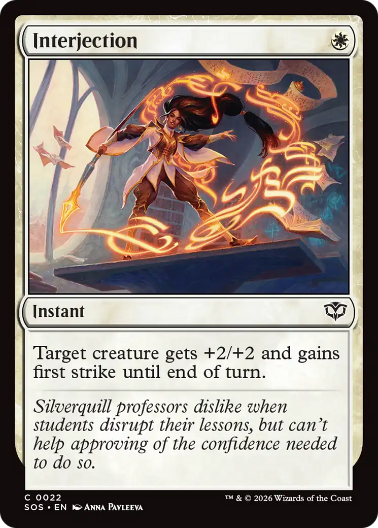 Interjection [Secrets of Strixhaven] | Magic Magpie