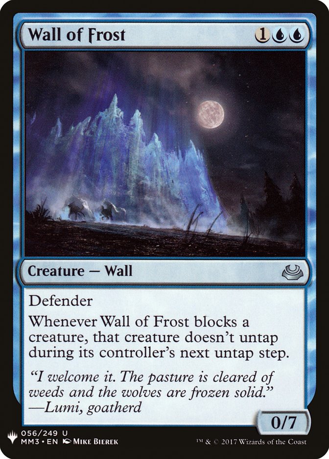 Wall of Frost [Mystery Booster] | Magic Magpie