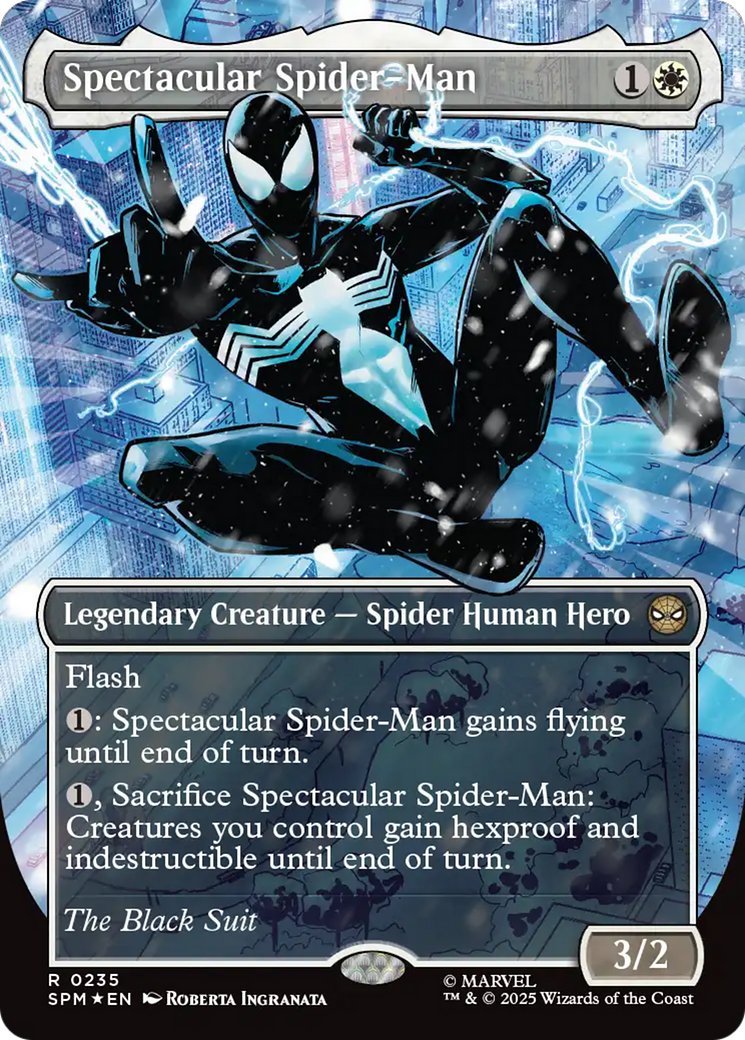 Spectacular Spider-Man (0235) (Borderless) (Textured Foil) [Marvel's Spider-Man] | Magic Magpie