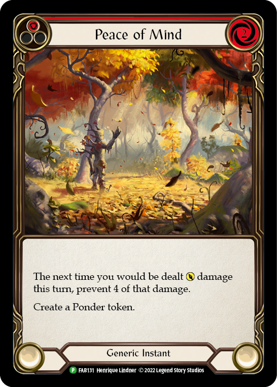 Peace of Mind [FAB131] (Promo)  Rainbow Foil | Magic Magpie