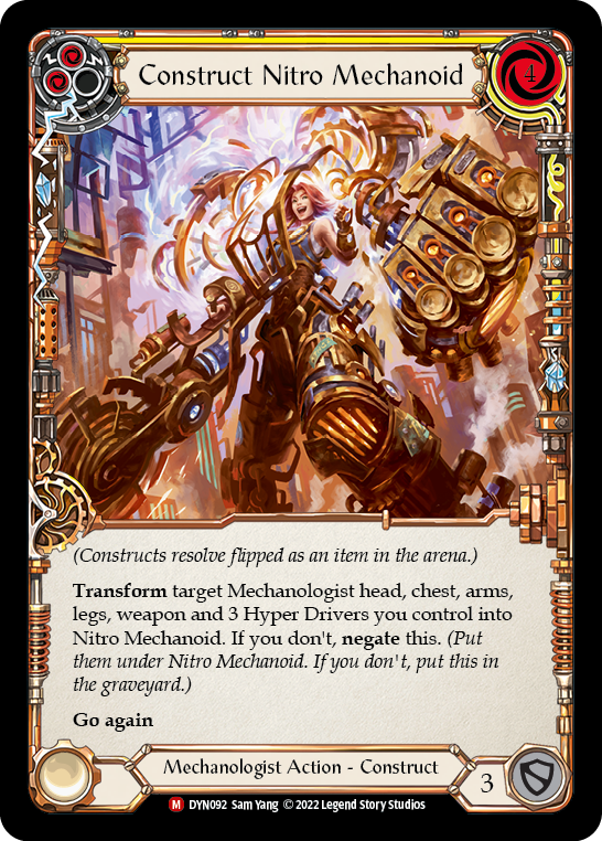 Construct Nitro Mechanoid // Nitro Mechanoid [DYN092] (Dynasty)  Cold Foil | Magic Magpie