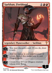 Sarkhan, Fireblood (White Border) [Mystery Booster 2] | Magic Magpie