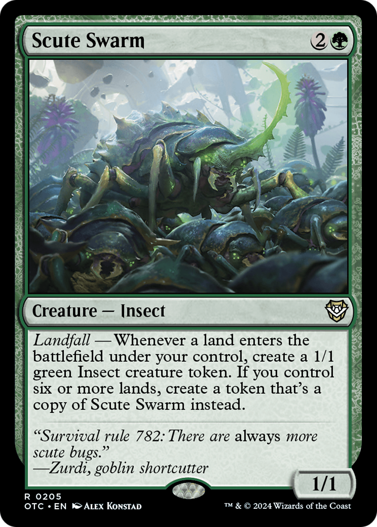 Scute Swarm [Outlaws of Thunder Junction Commander] | Magic Magpie