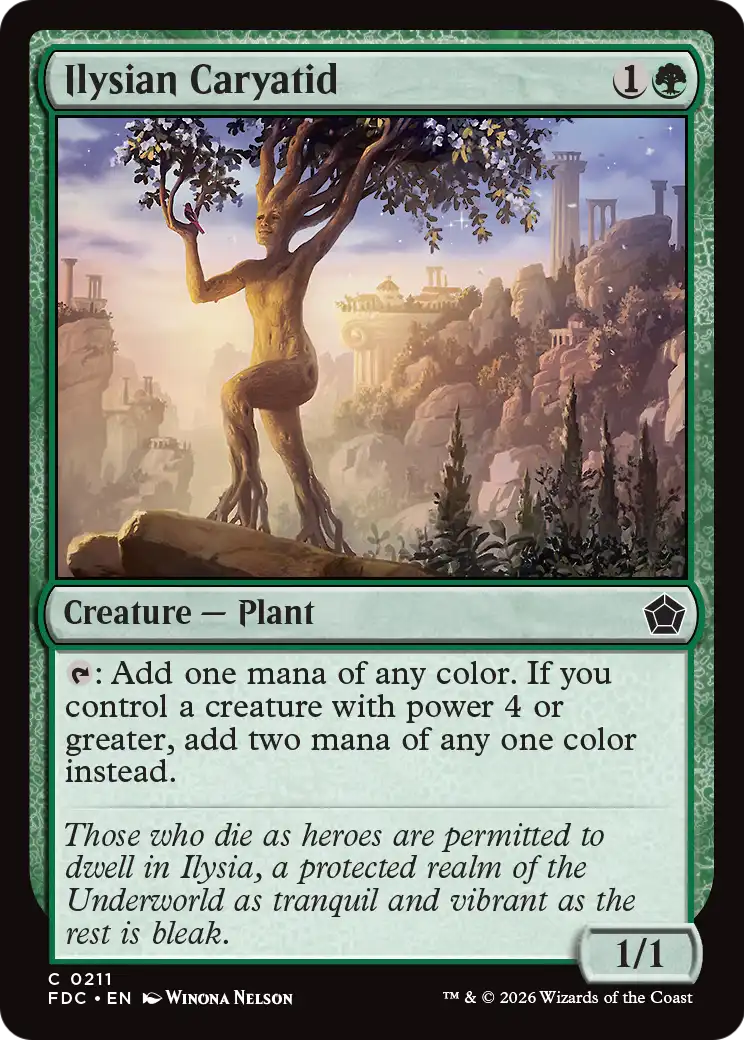 Ilysian Caryatid [Foundations Commander] | Magic Magpie