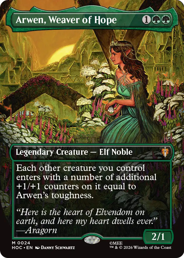 Arwen, Weaver of Hope (Borderless) [The Hobbit: Eternal-Legal] | Magic Magpie