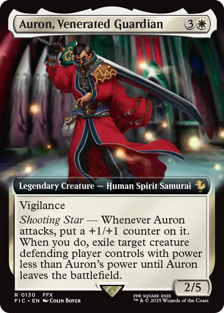 Auron, Venerated Guardian (Extended Art) [FINAL FANTASY Commander] | Magic Magpie