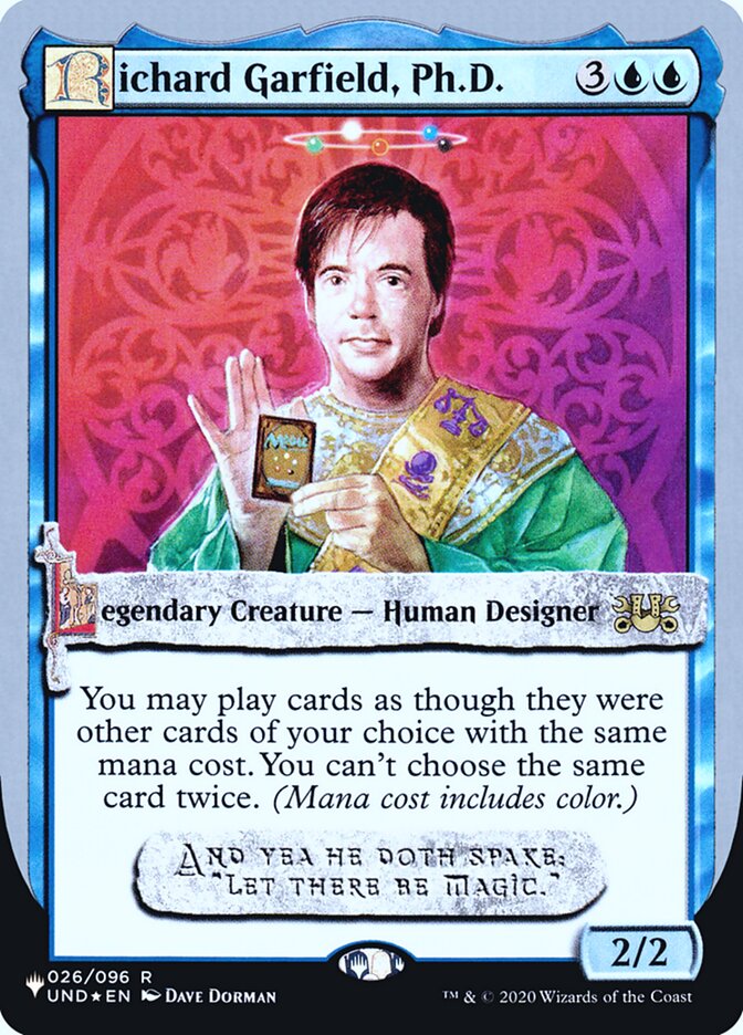 Richard Garfield, Ph.D. (Unfinity Foil Edition) [The List] | Magic Magpie