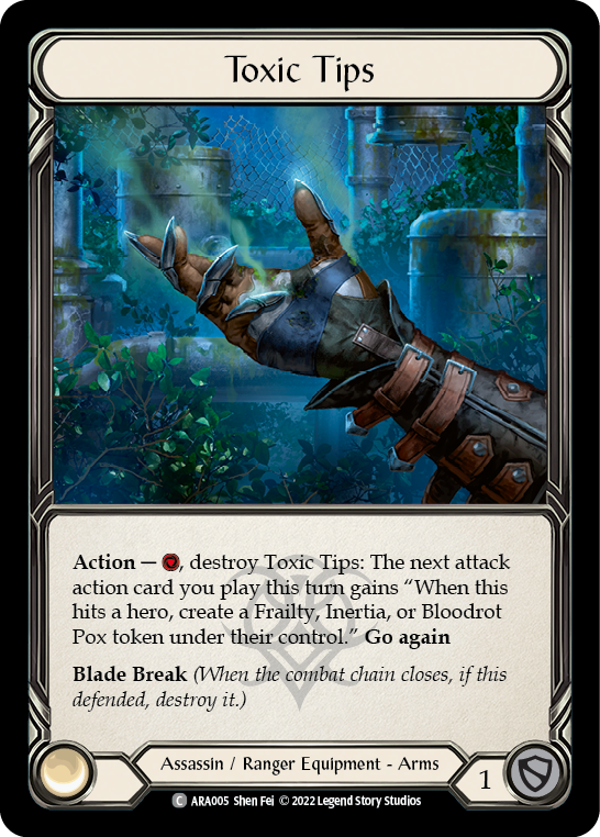 Toxic Tips [ARA005] (Outsiders Arakni Blitz Deck) | Magic Magpie