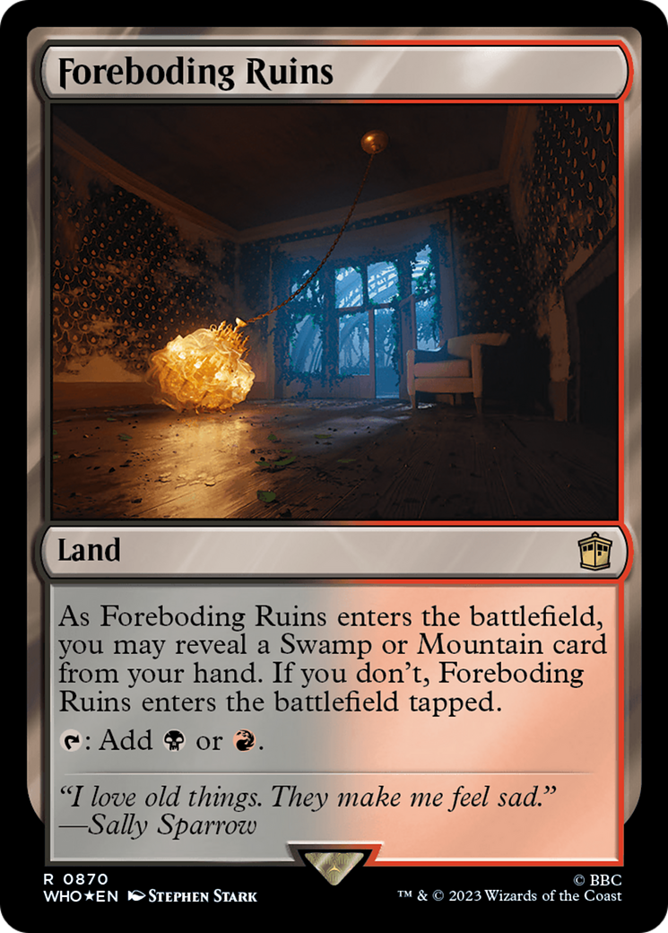 Foreboding Ruins (Surge Foil) [Doctor Who] | Magic Magpie