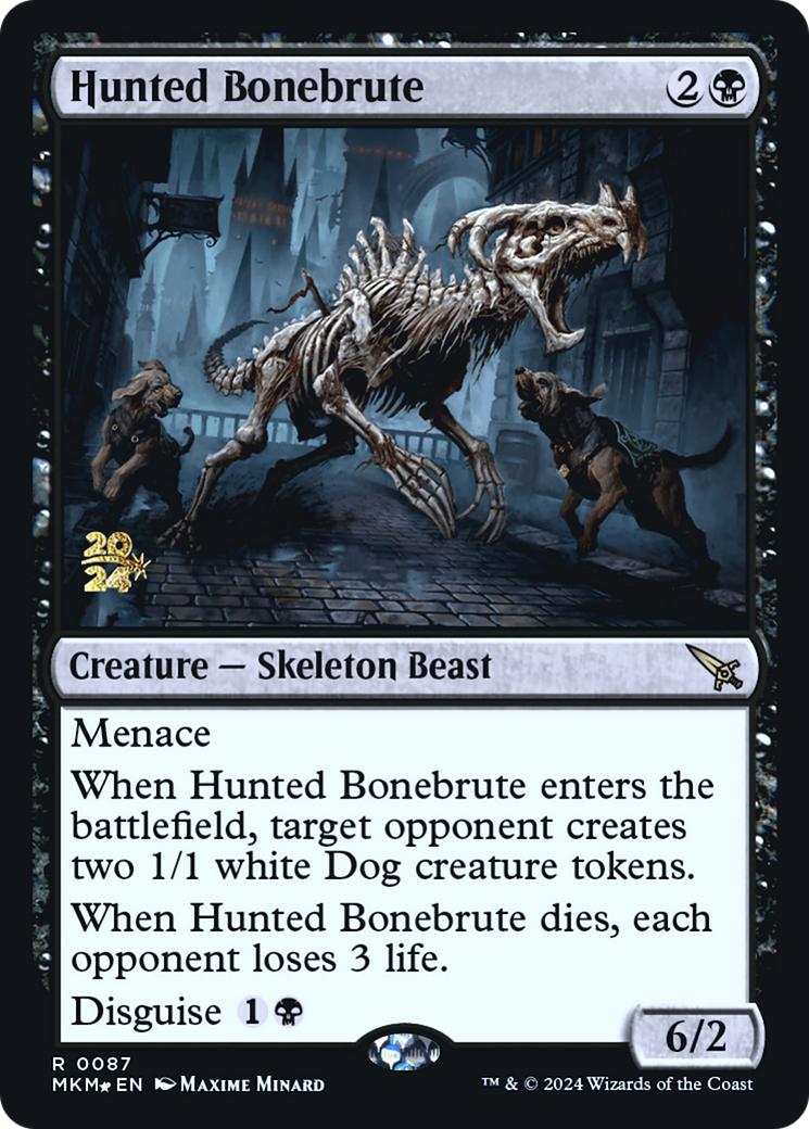 Hunted Bonebrute [Murders at Karlov Manor Prerelease Promos] | Magic Magpie
