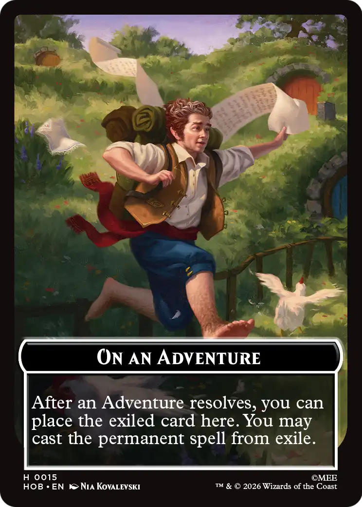 Human Soldier // On An Adventure Double-Sided Token [The Hobbit Tokens] | Magic Magpie