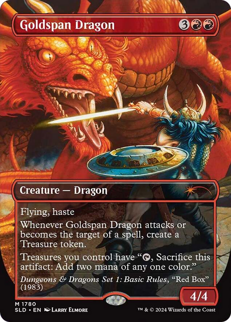 Goldspan Dragon (Rainbow Foil) [Secret Lair Drop Series] | Magic Magpie