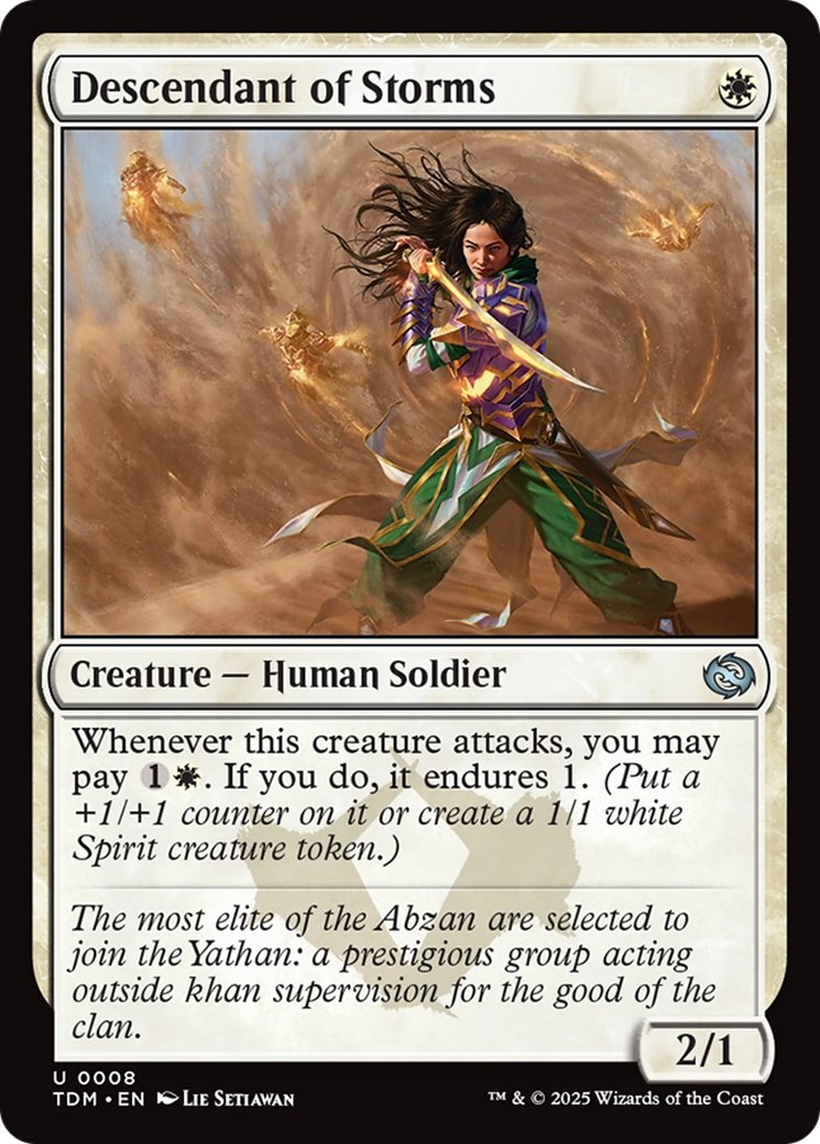 Descendant of Storms [Tarkir: Dragonstorm] | Magic Magpie