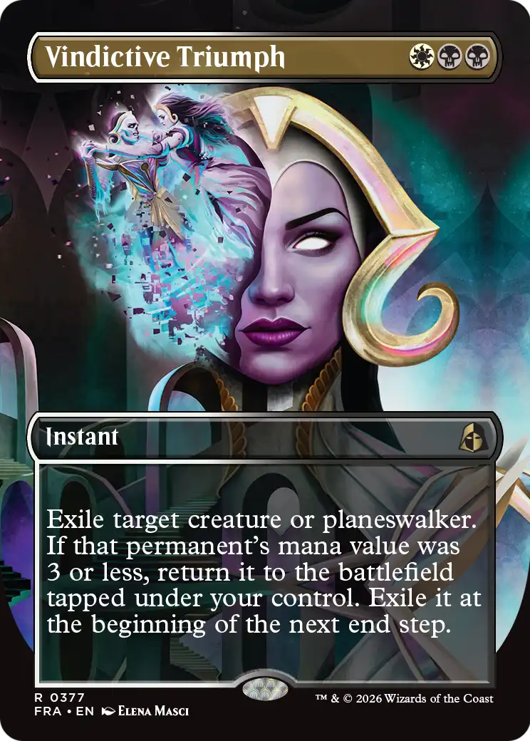 Vindictive Triumph (Borderless) [Reality Fracture] | Magic Magpie