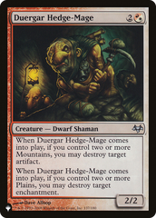 Duergar Hedge-Mage [The List Reprints] | Magic Magpie