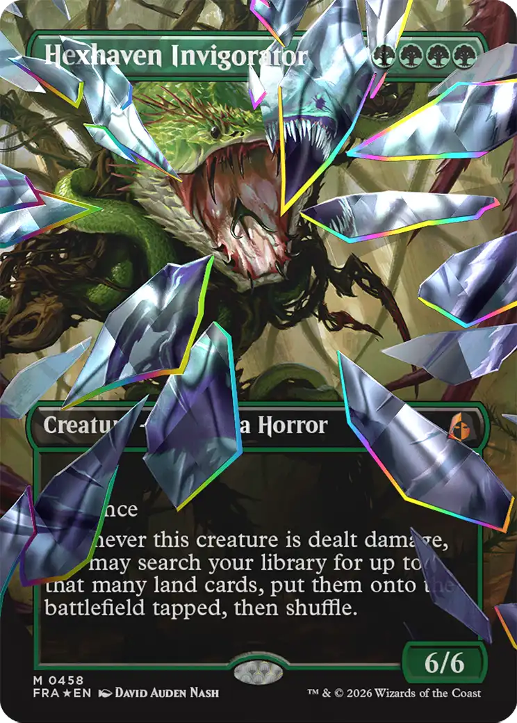 Hexhaven Invigorator (Borderless) (Facet Foil) [Reality Fracture] | Magic Magpie
