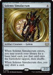 Solemn Simulacrum [Duskmourn: House of Horror Commander] | Magic Magpie