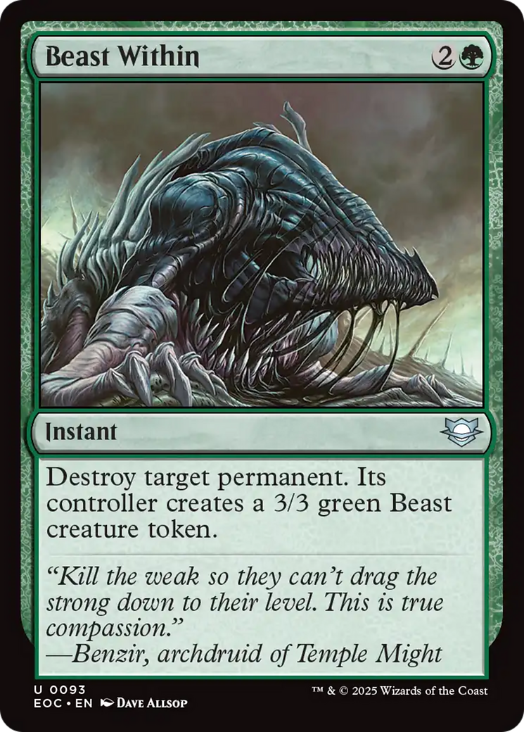Beast Within [Edge of Eternities Commander] | Magic Magpie
