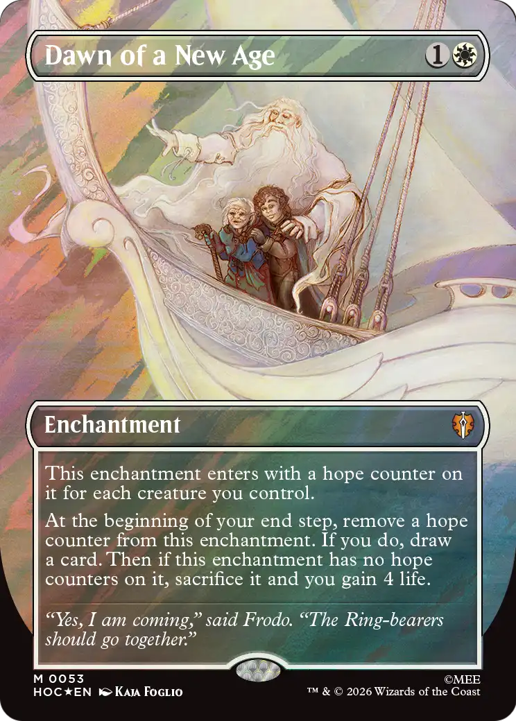 Dawn of a New Age (Borderless) (Surge Foil) [The Hobbit: Eternal-Legal] | Magic Magpie
