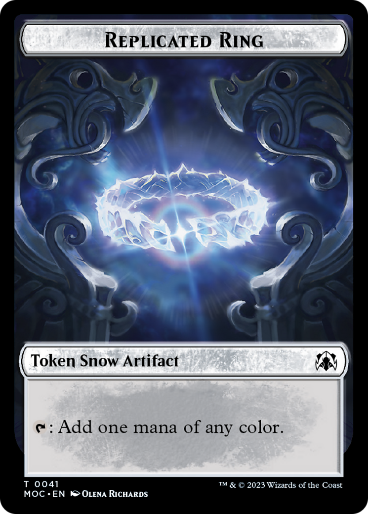 Food // Replicated Ring Double-Sided Token [March of the Machine Commander Tokens] | Magic Magpie