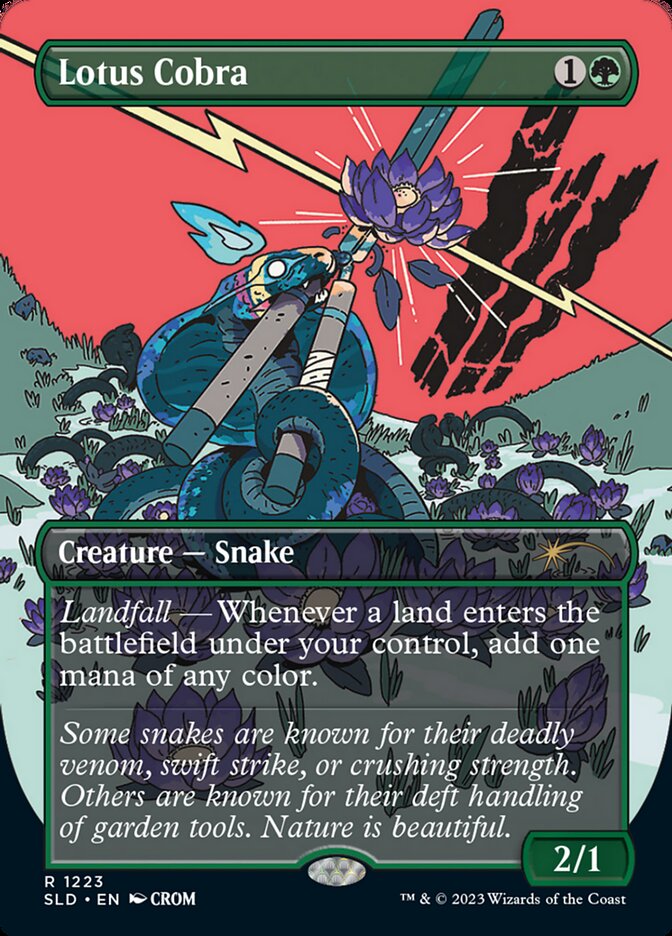 Lotus Cobra (Borderless) [Secret Lair Drop Series] | Magic Magpie