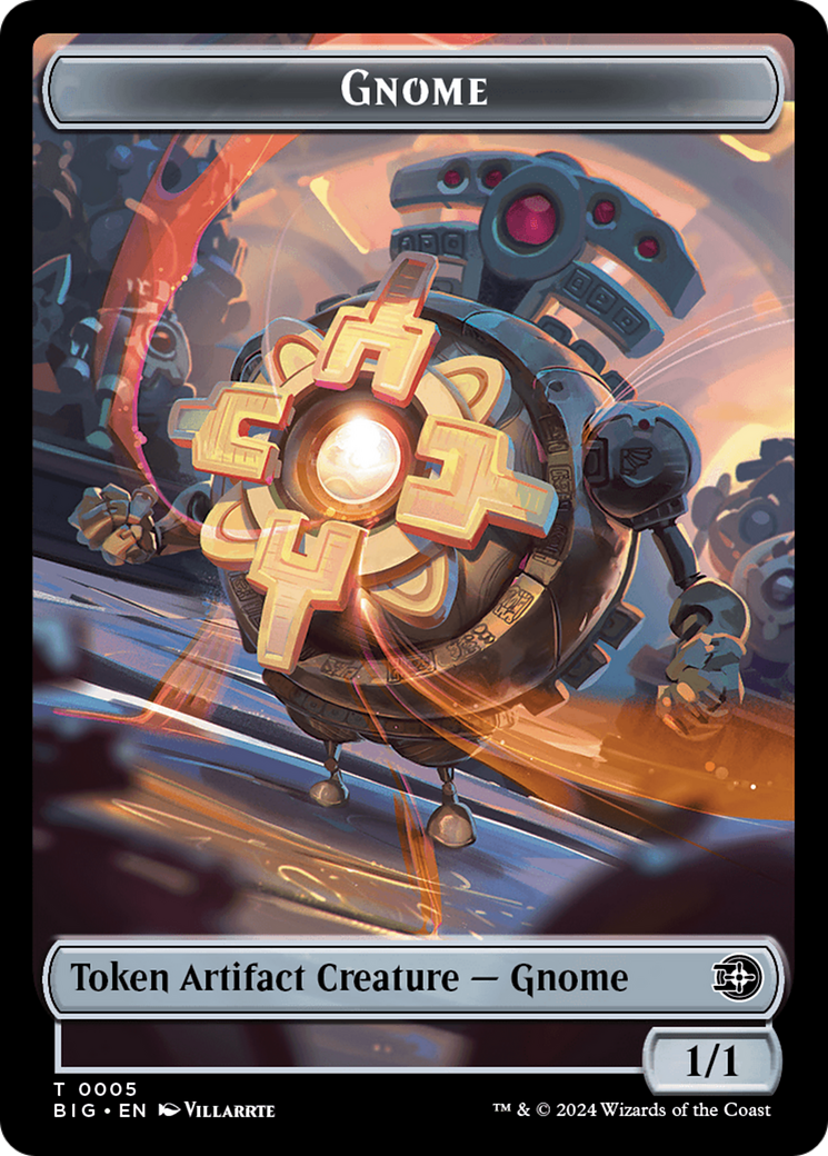 Gnome // Plot Double-Sided Token [Outlaws of Thunder Junction: The Big Score Tokens] | Magic Magpie