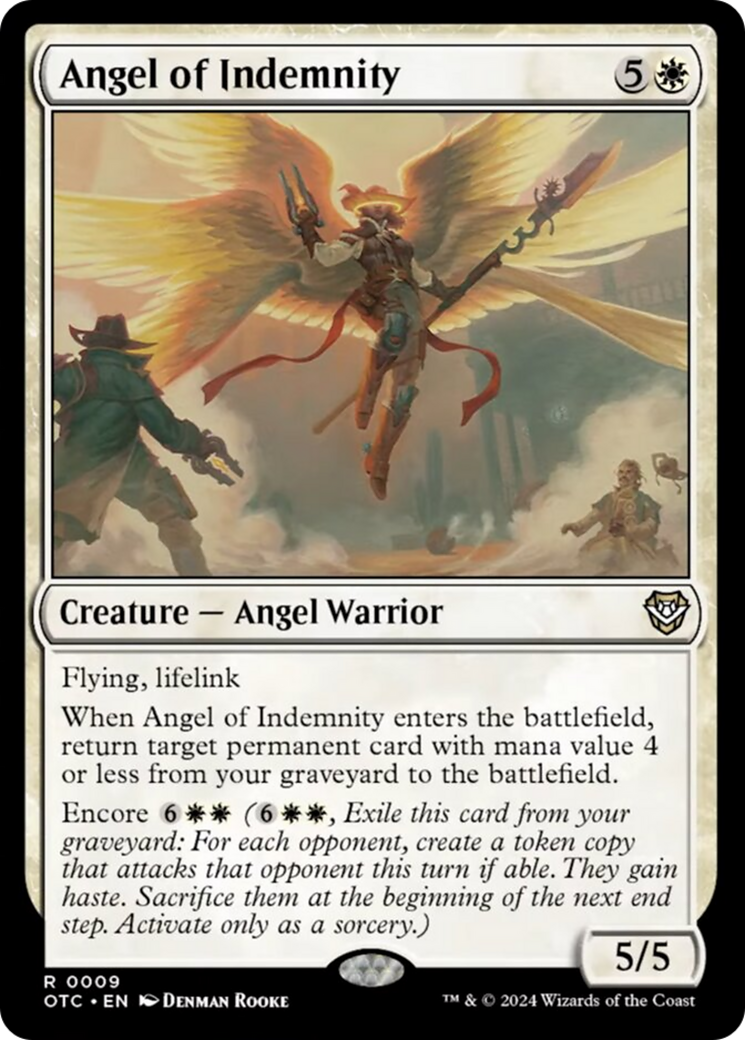 Angel of Indemnity [Outlaws of Thunder Junction Commander] | Magic Magpie