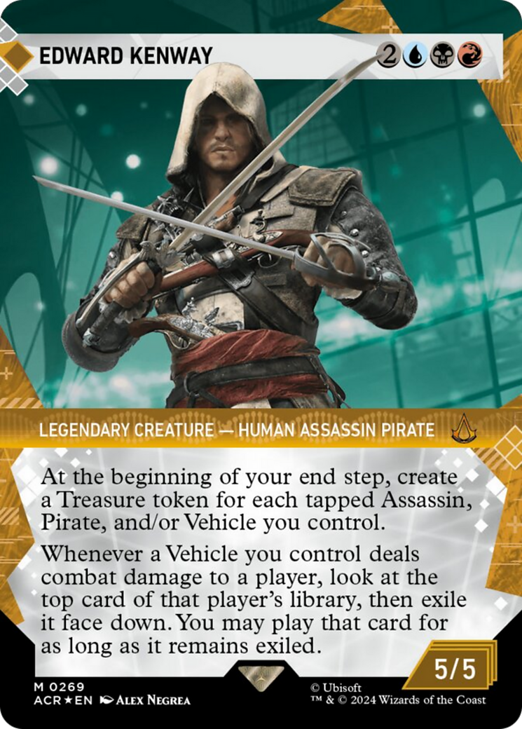 Edward Kenway (Showcase) (Textured Foil) [Assassin's Creed] | Magic Magpie